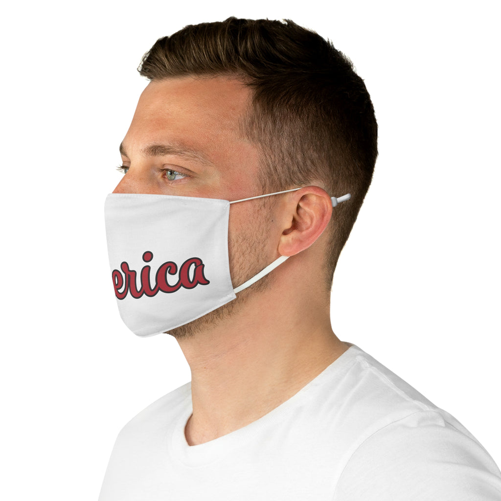 'Merica Patriotic Face Mask – American Flag Peace Sign Mask