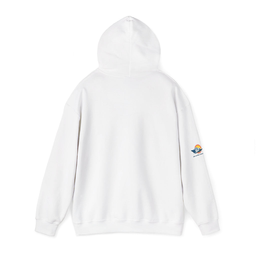 Cruise Line Sunset Hoodie — "She's a Meri's Leisure Cruises" Logo Sweatshirt