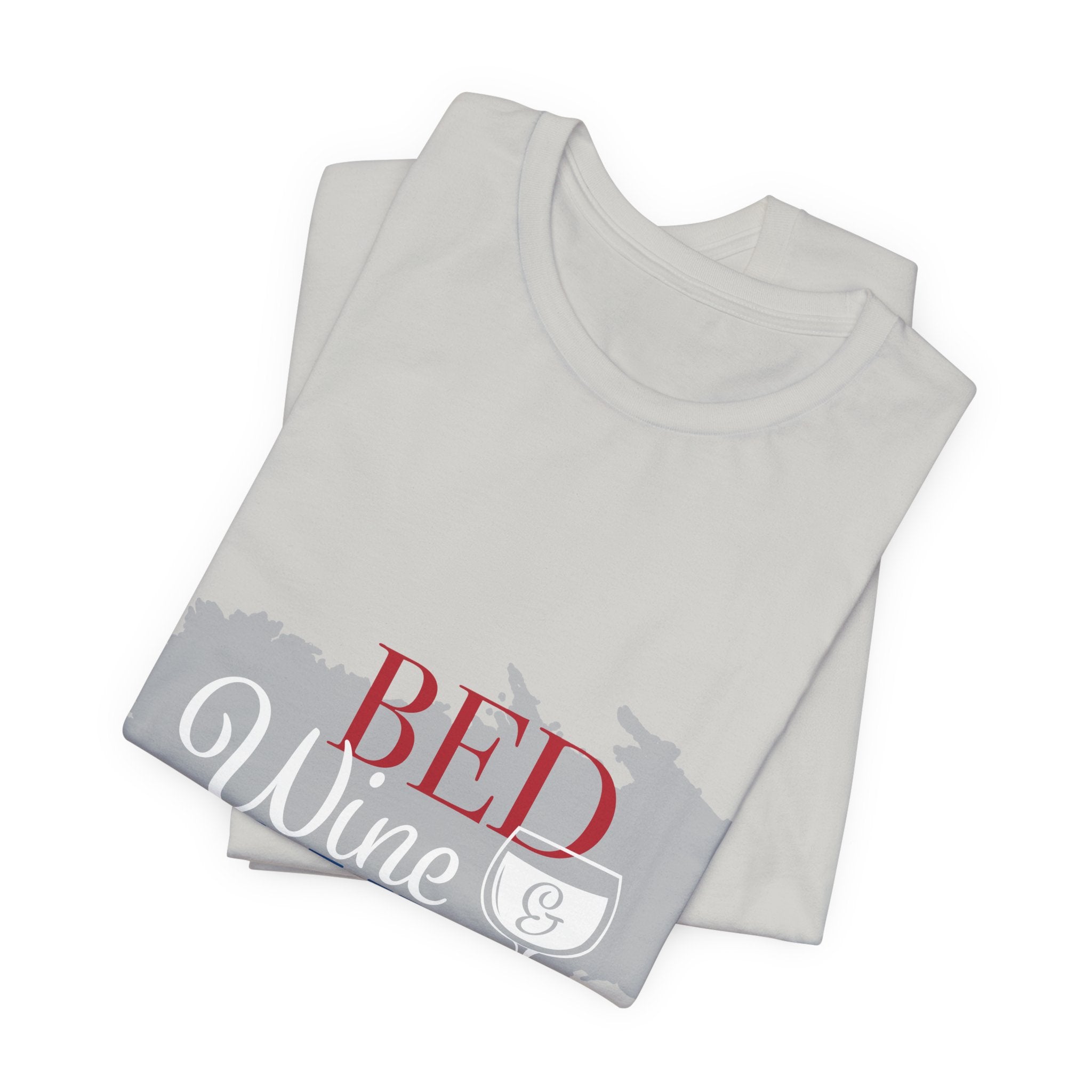 Bed Wine & Blue T-Shirt — Patriotic Red, White & Blue Wine Tee