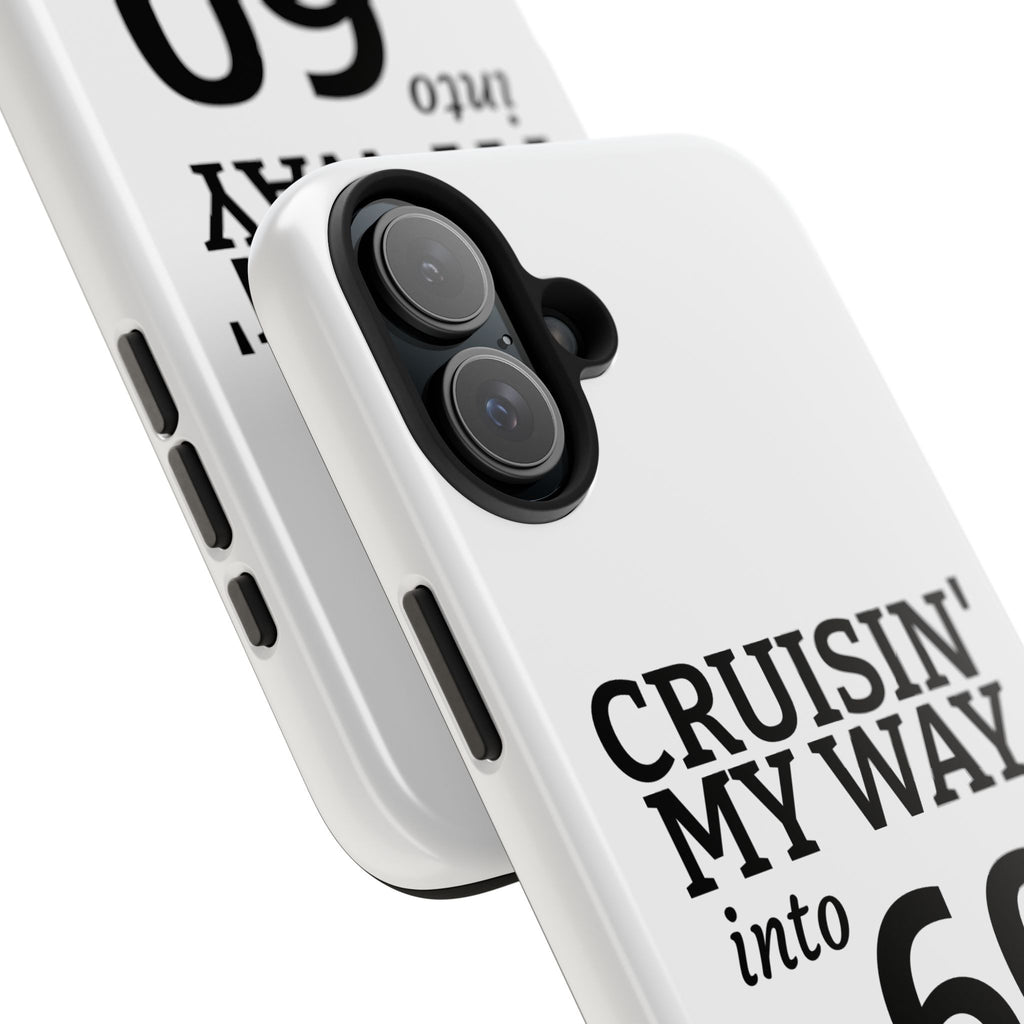 Cruisin' My Way into 60 Tough Phone Case — 60th Birthday Retro Celebration