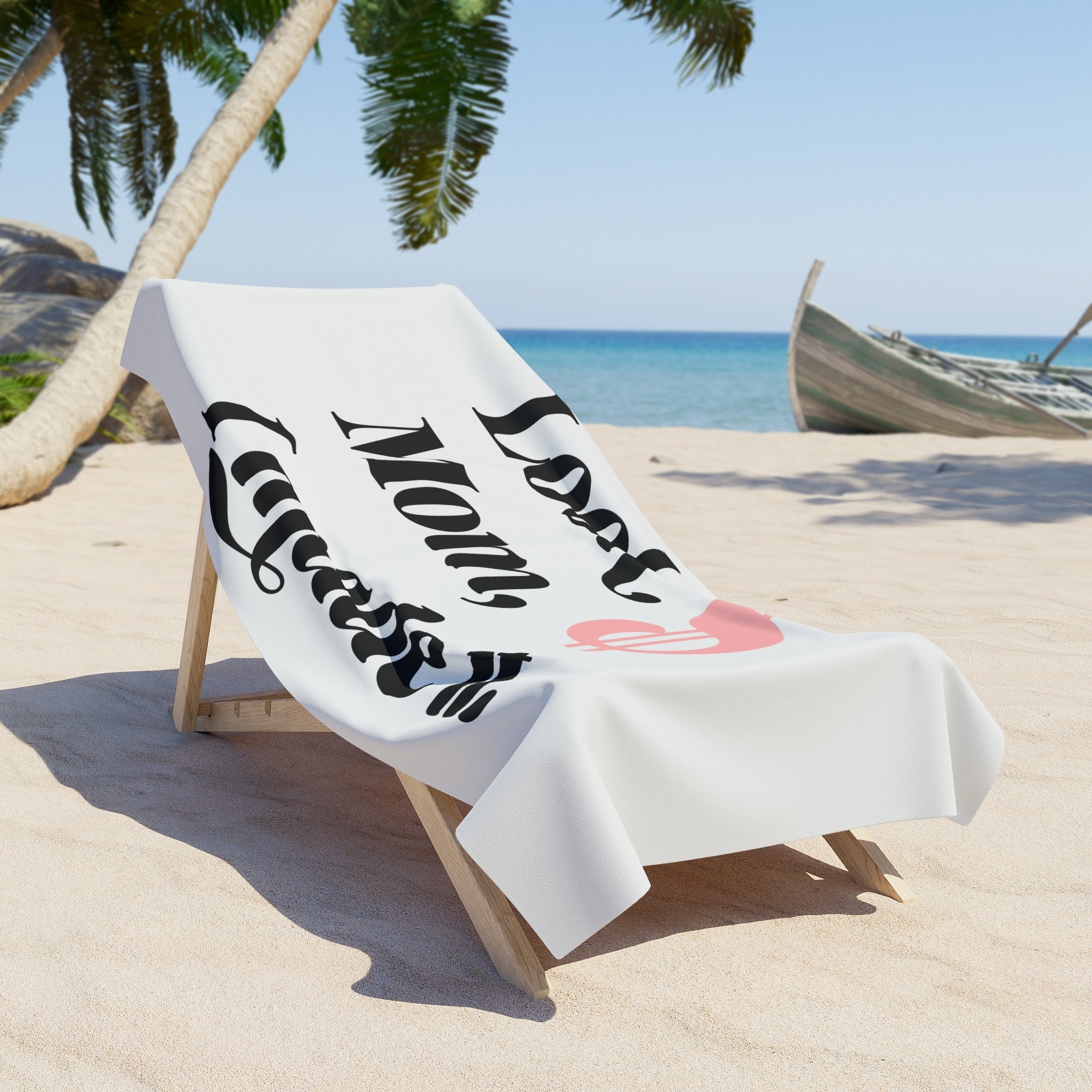 Look Mom, I Made It Beach Towel — Funny Luxury Dollar Sign Pool & Vacation Towel