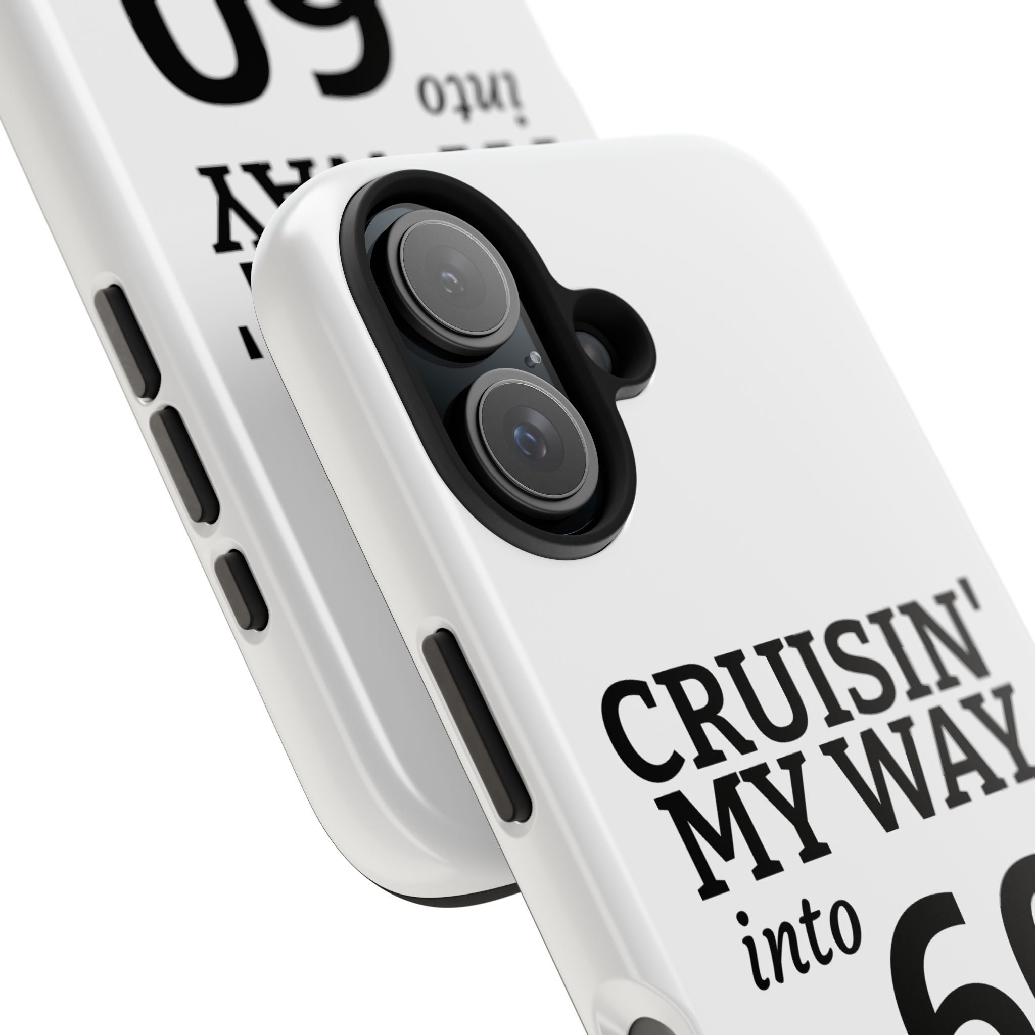 Cruisin' My Way into 60 Tough Phone Case — 60th Birthday Retro Celebration