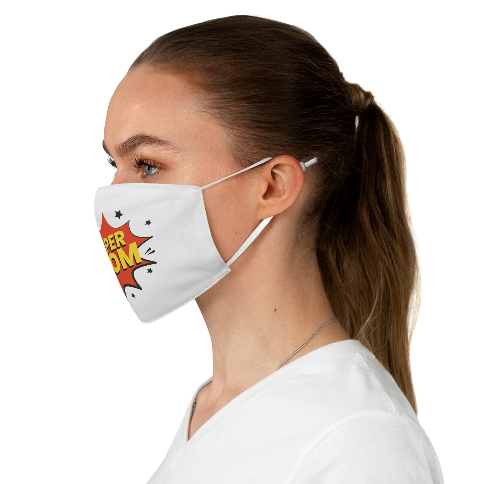 Super Mom Face Mask — Comic Pop Art Mother's Day Mask