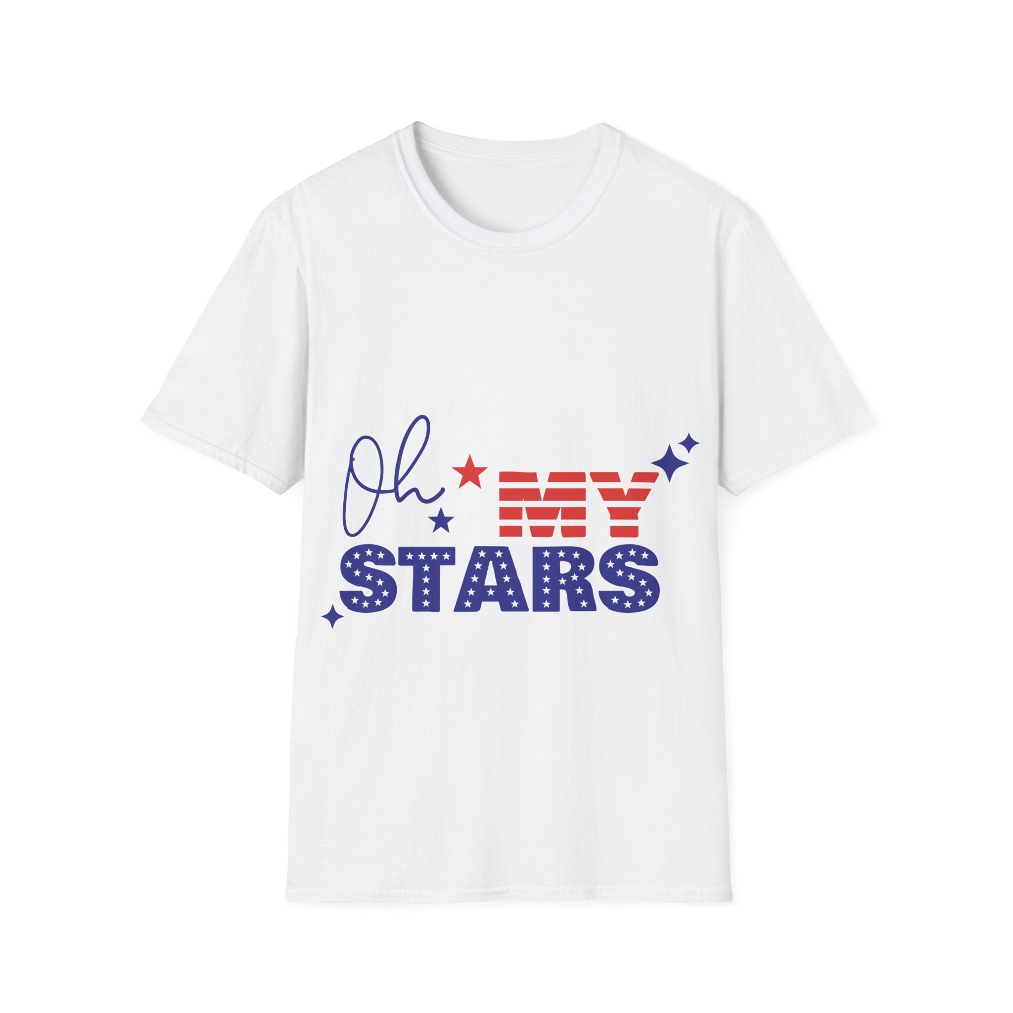 Oh My Stars Patriotic T-Shirt — Fourth of July USA Flag Design