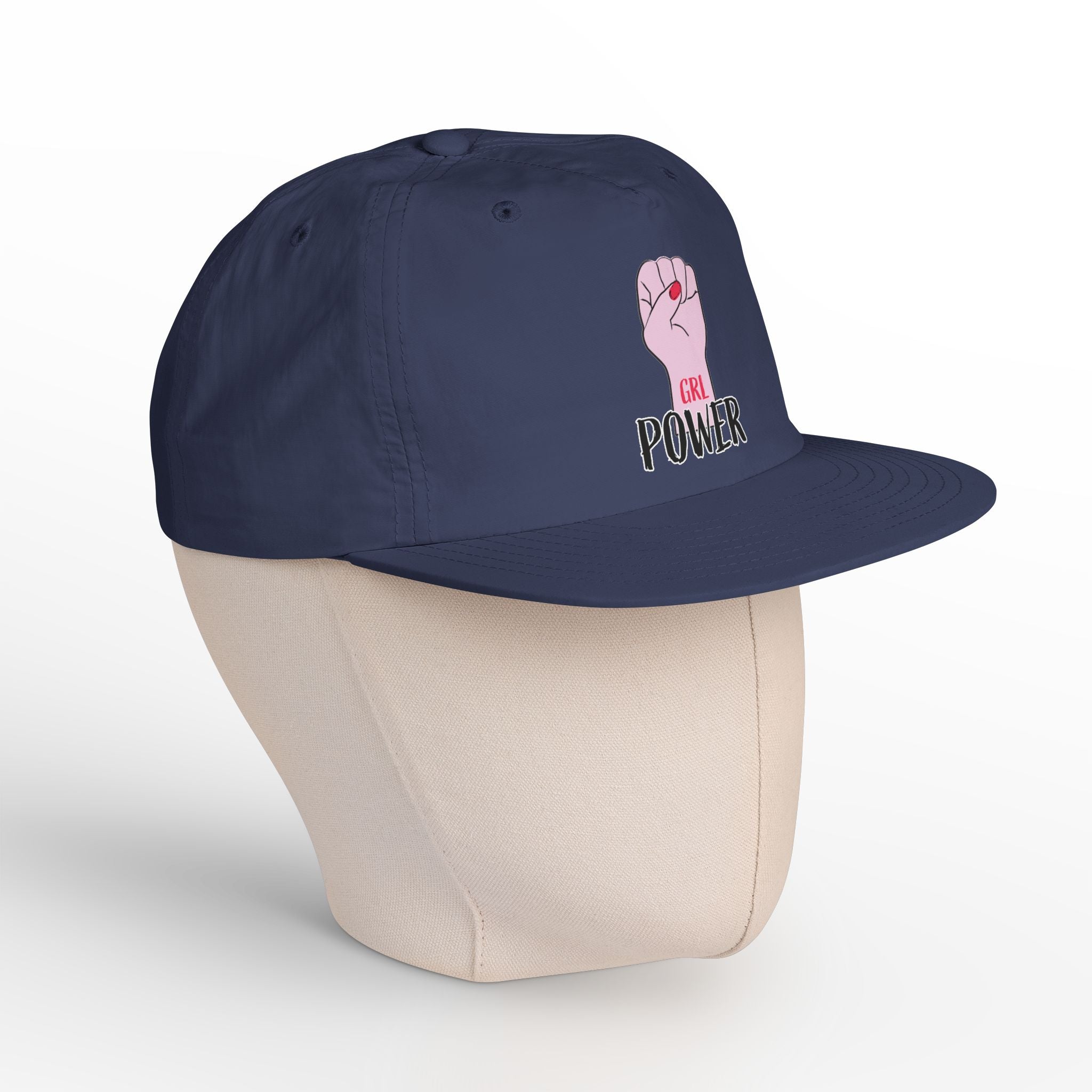Surf Cap — "GRL POWER" Raised Fist Embroidered Surf Cap