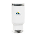 Travel Mug — Beach Sunrise Logo 14oz Stainless Steel Travel Mug with Handle