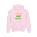 Youth Hoodie — “Learning Today, Leading Tomorrow” Inspirational School Sweatshirt