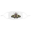 Moth Crescent Moon Fabric Face Mask – Boho Nature-Inspired Reusable Mask