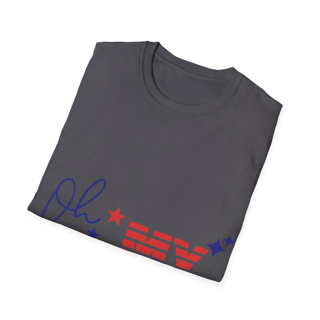 Oh My Stars Patriotic T-Shirt — Fourth of July USA Flag Design