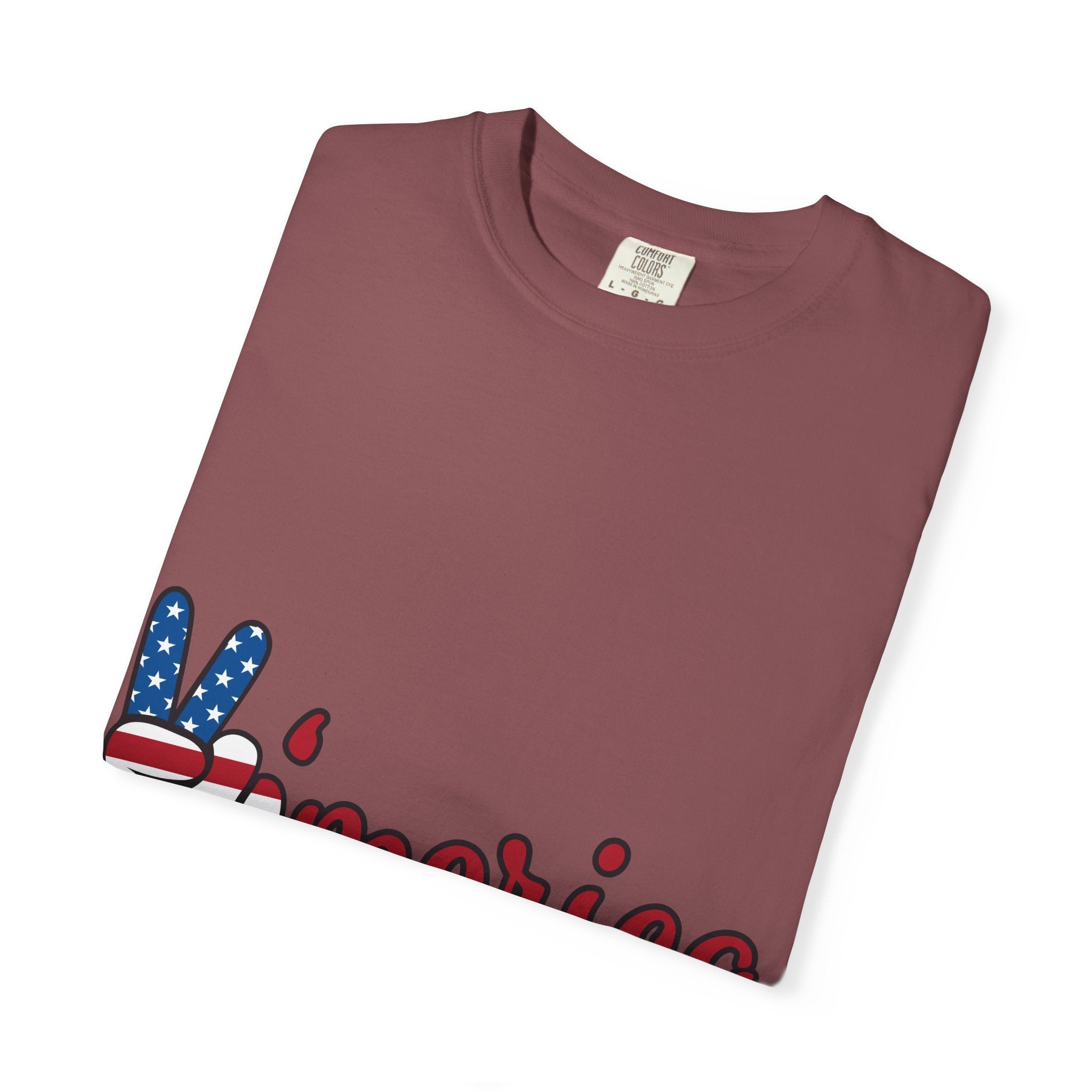 'Merica Peace Sign T-Shirt — Patriotic USA Flag Graphic Tee for 4th of July