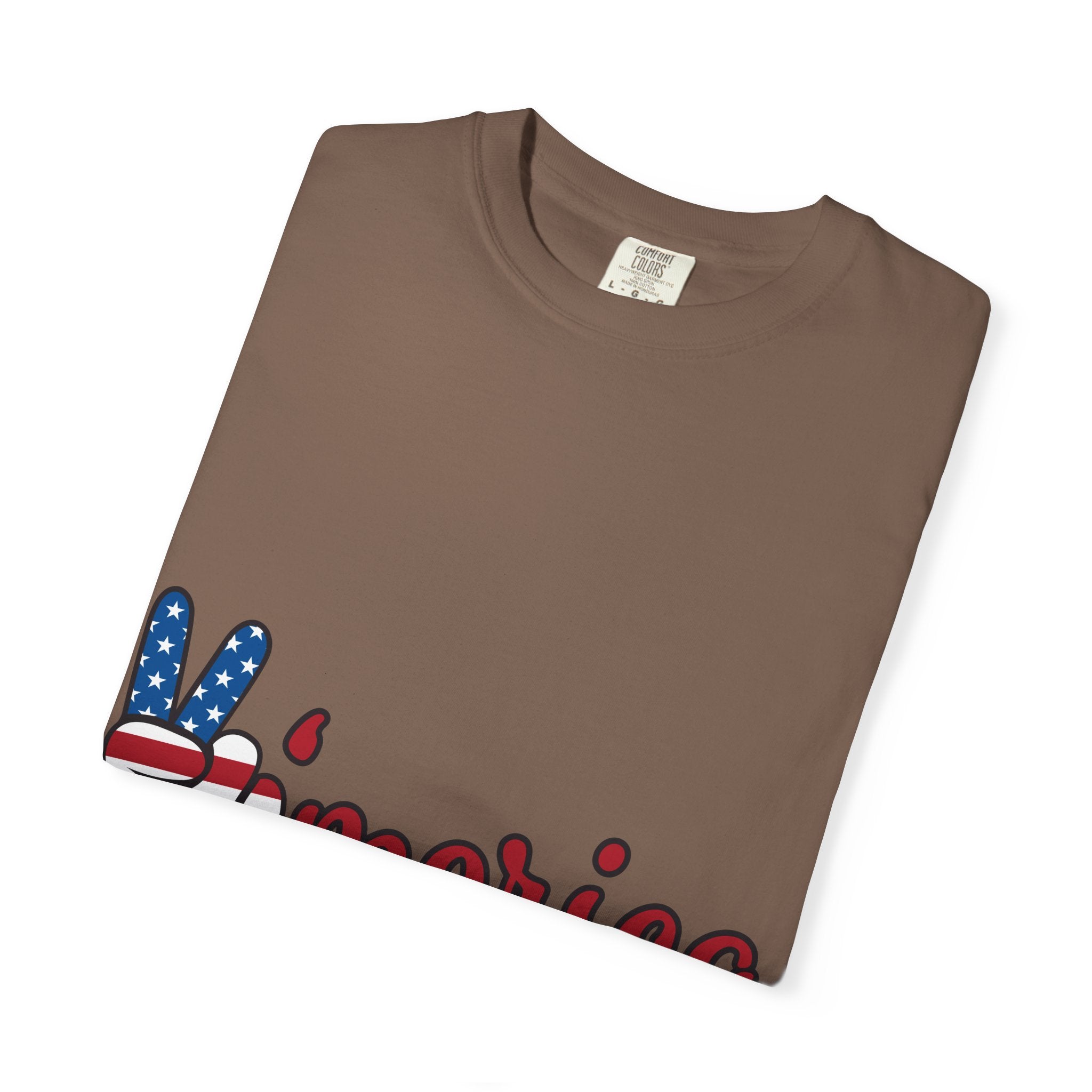 'Merica Peace Sign T-Shirt — Patriotic USA Flag Graphic Tee for 4th of July