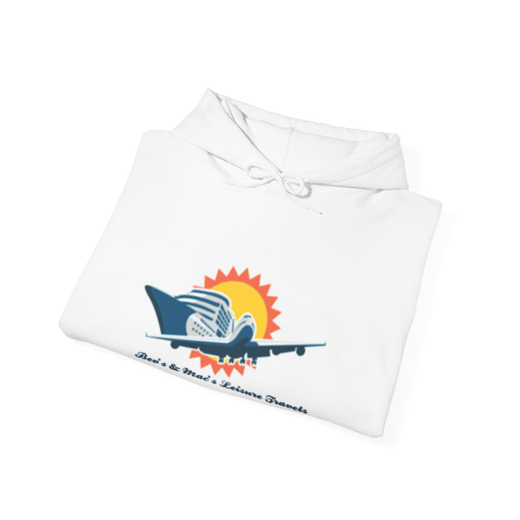 Cruise Line Sunset Hoodie — "She's a Meri's Leisure Cruises" Logo Sweatshirt