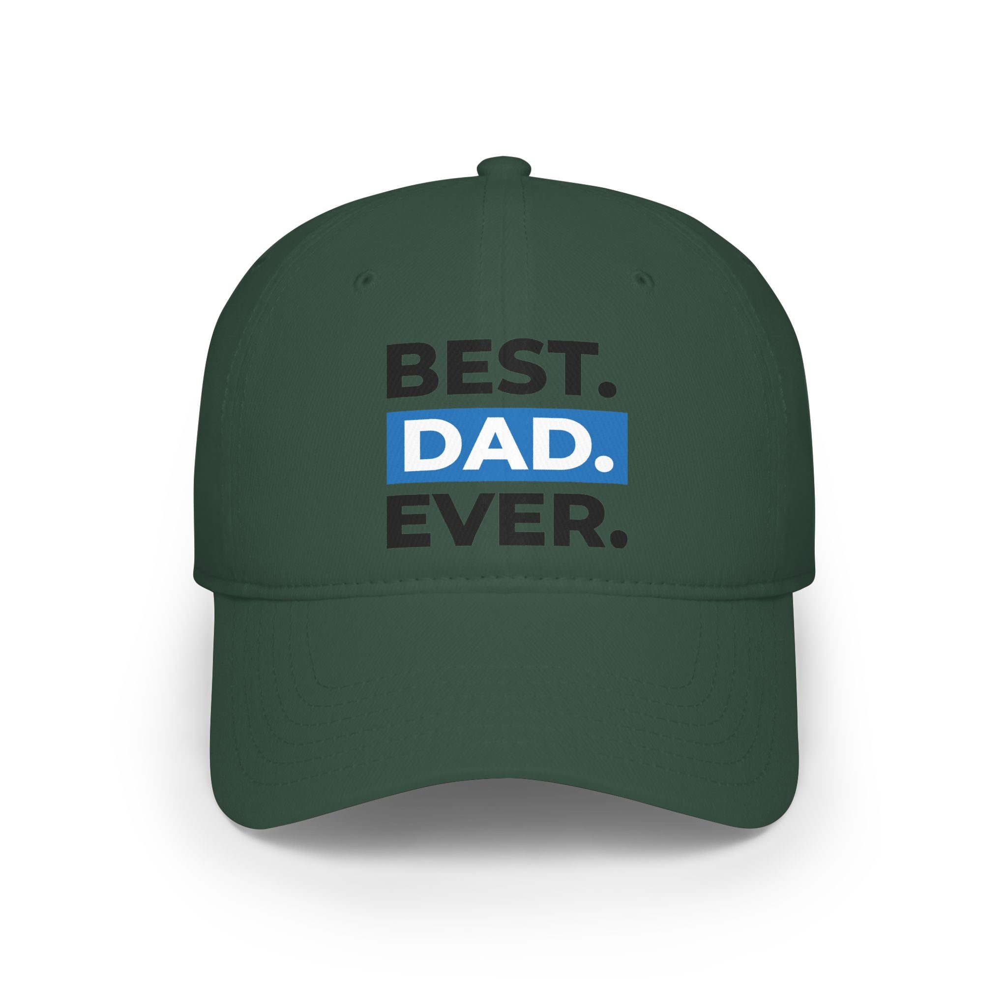 Best. Dad. Ever. Baseball Cap — Father’s Day Red Low Profile Hat