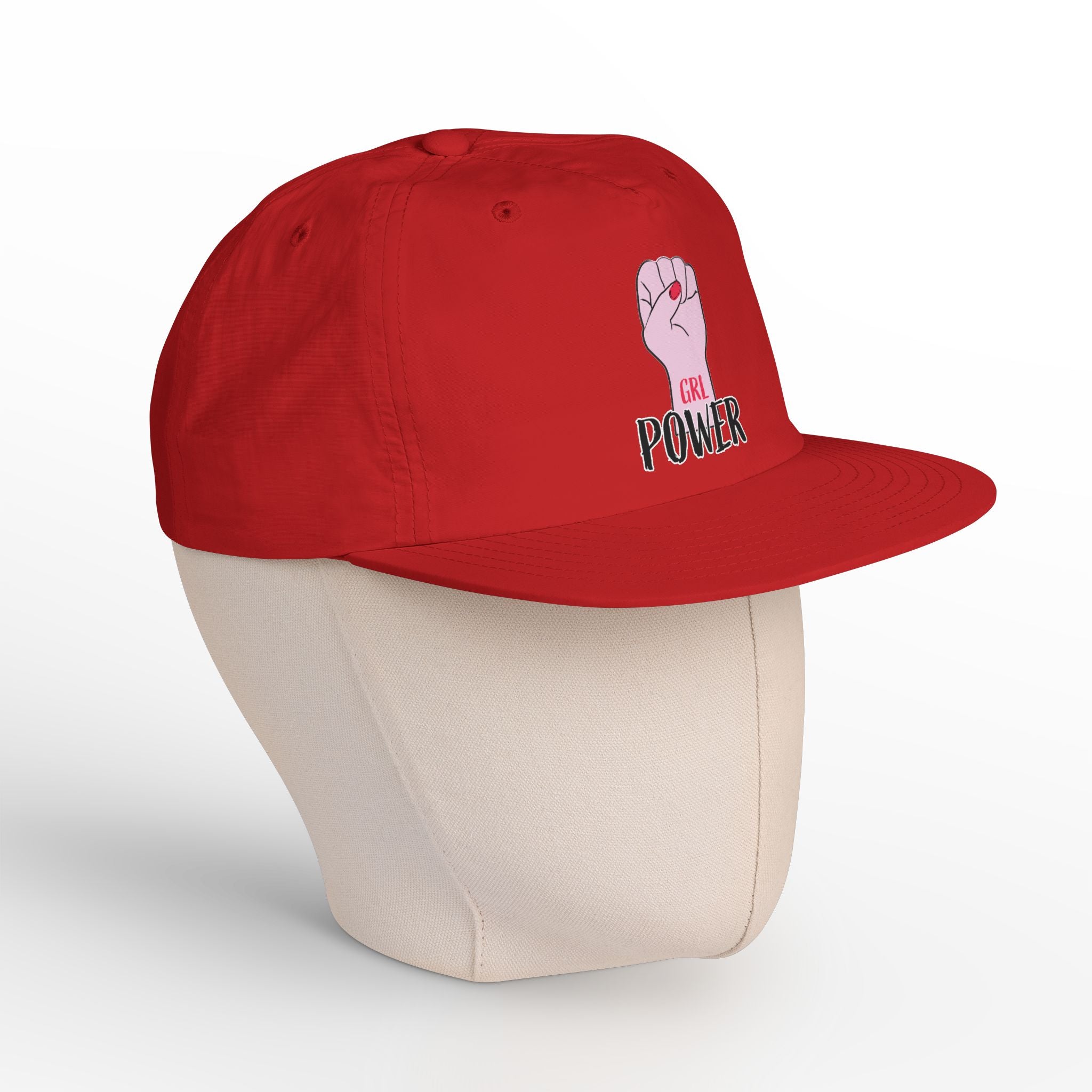 Surf Cap — "GRL POWER" Raised Fist Embroidered Surf Cap