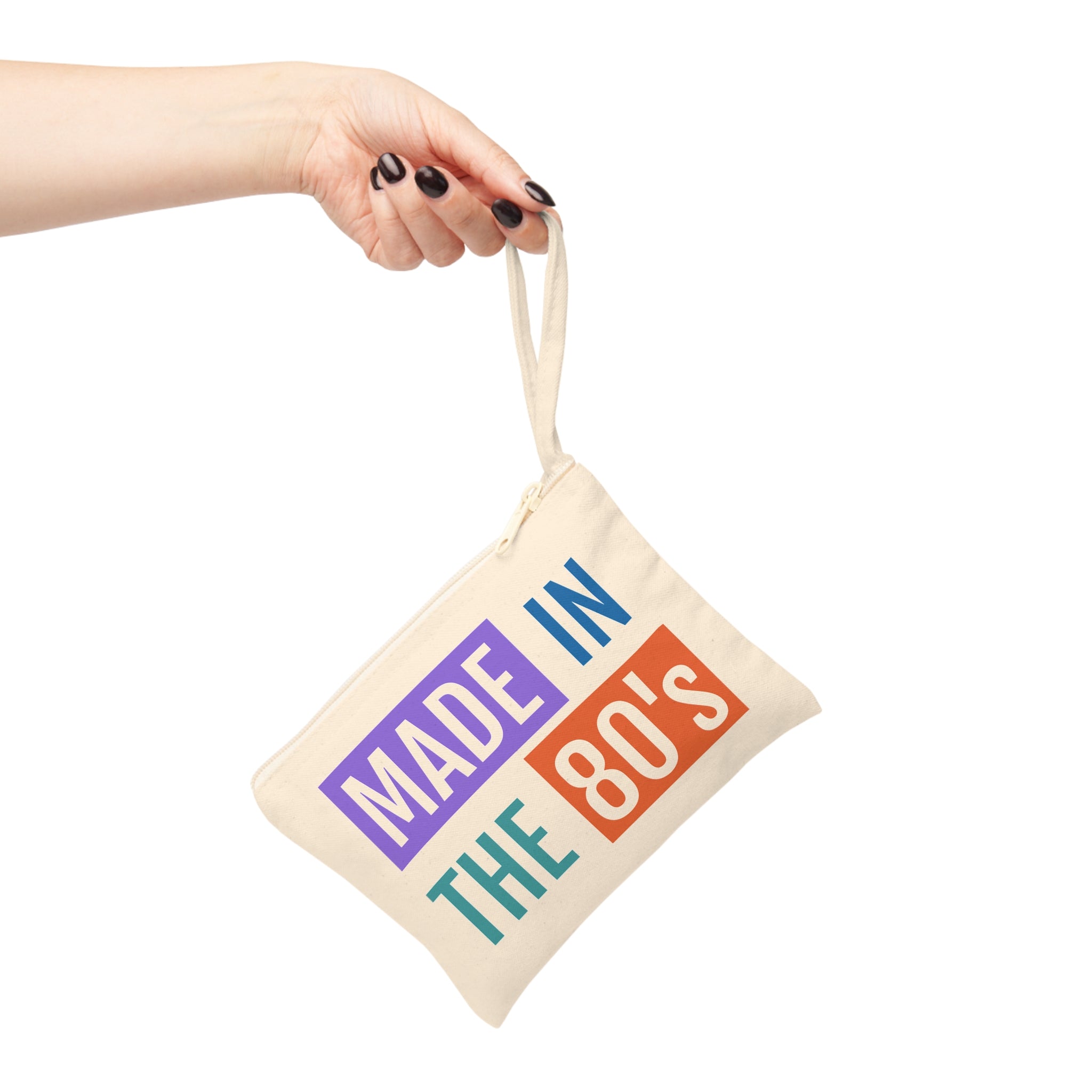 Made in the 80's Zipper Pouch — Retro 1980s Accessory Bag