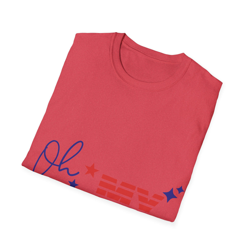 Oh My Stars Patriotic T-Shirt — Fourth of July USA Flag Design