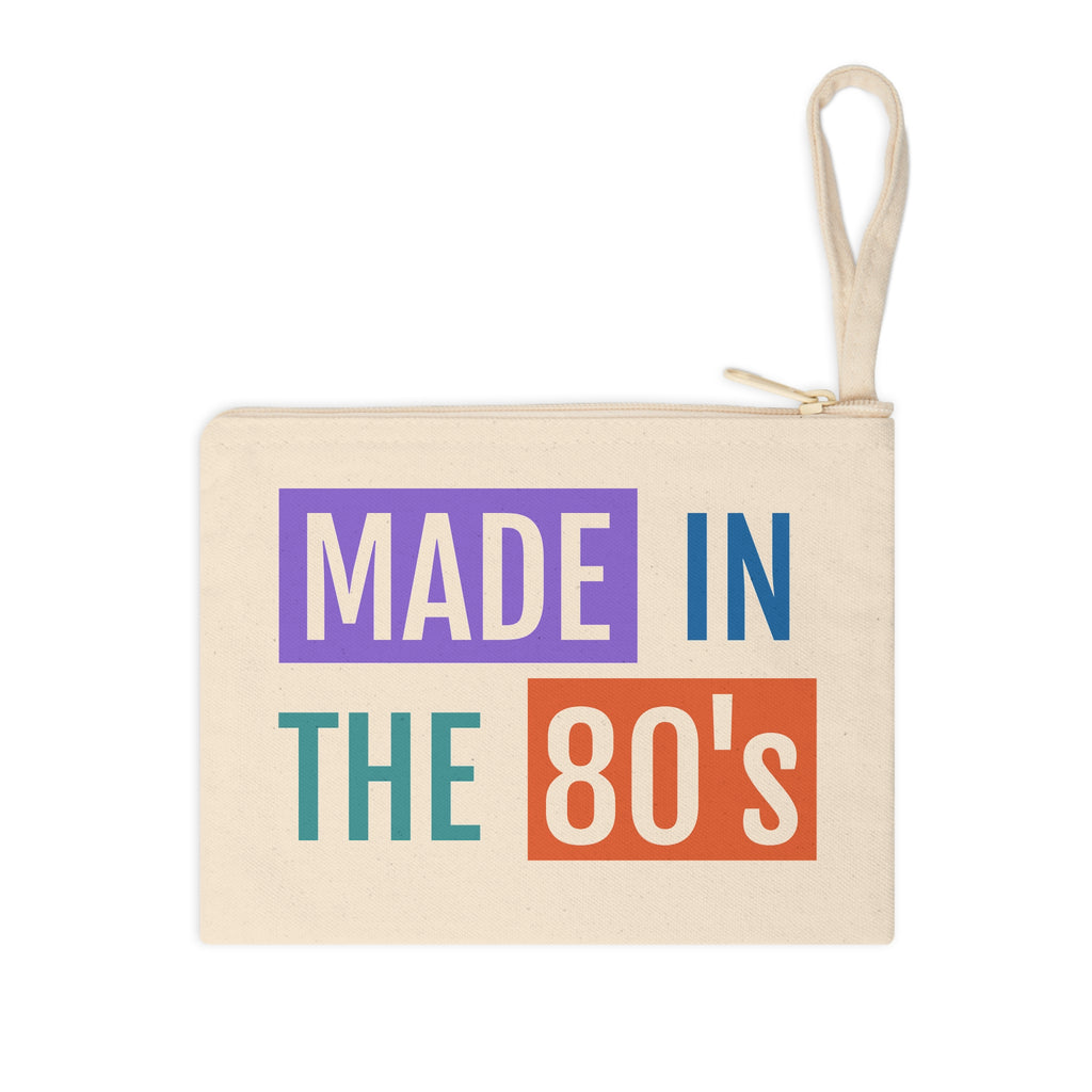 Made in the 80's Zipper Pouch — Retro 1980s Accessory Bag