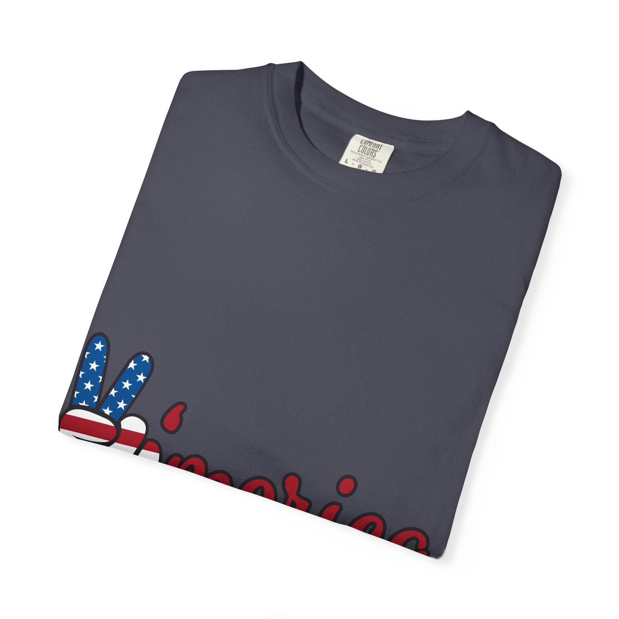 'Merica Peace Sign T-Shirt — Patriotic USA Flag Graphic Tee for 4th of July