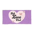 Self Love Club Beach Towel — Pink Heart Self-Care Pool & Beach Towel