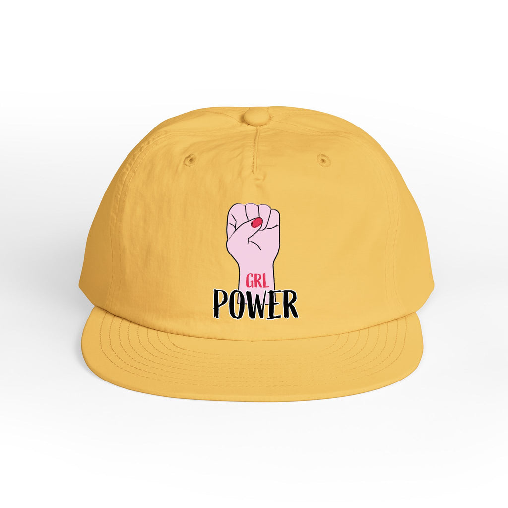 Surf Cap — "GRL POWER" Raised Fist Embroidered Surf Cap