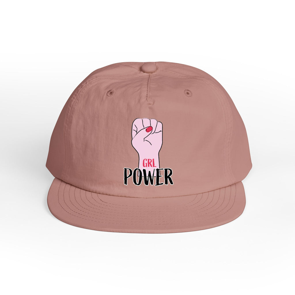 Surf Cap — "GRL POWER" Raised Fist Embroidered Surf Cap