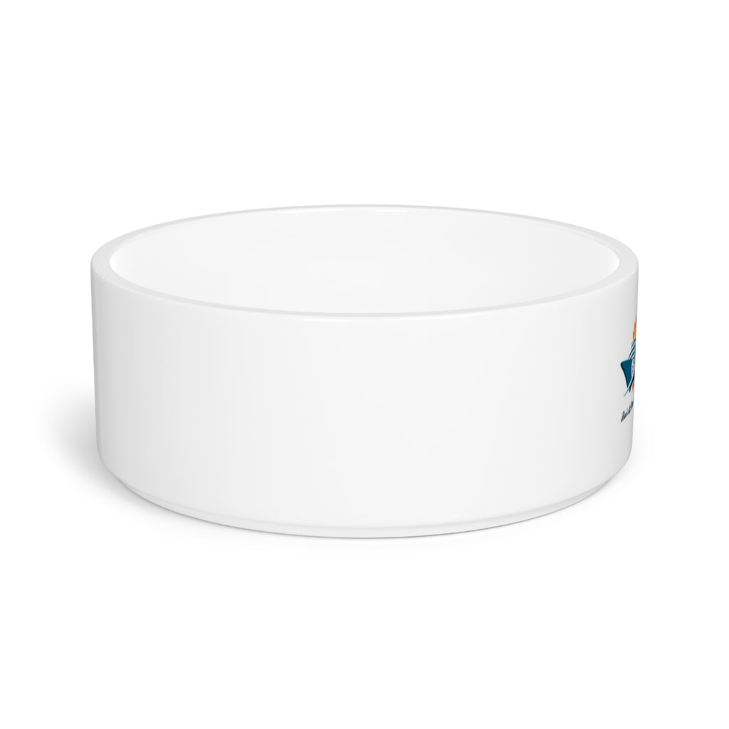 Aviator Pet Bowl — Travel Plane with Sunrise Dog & Cat Bowl