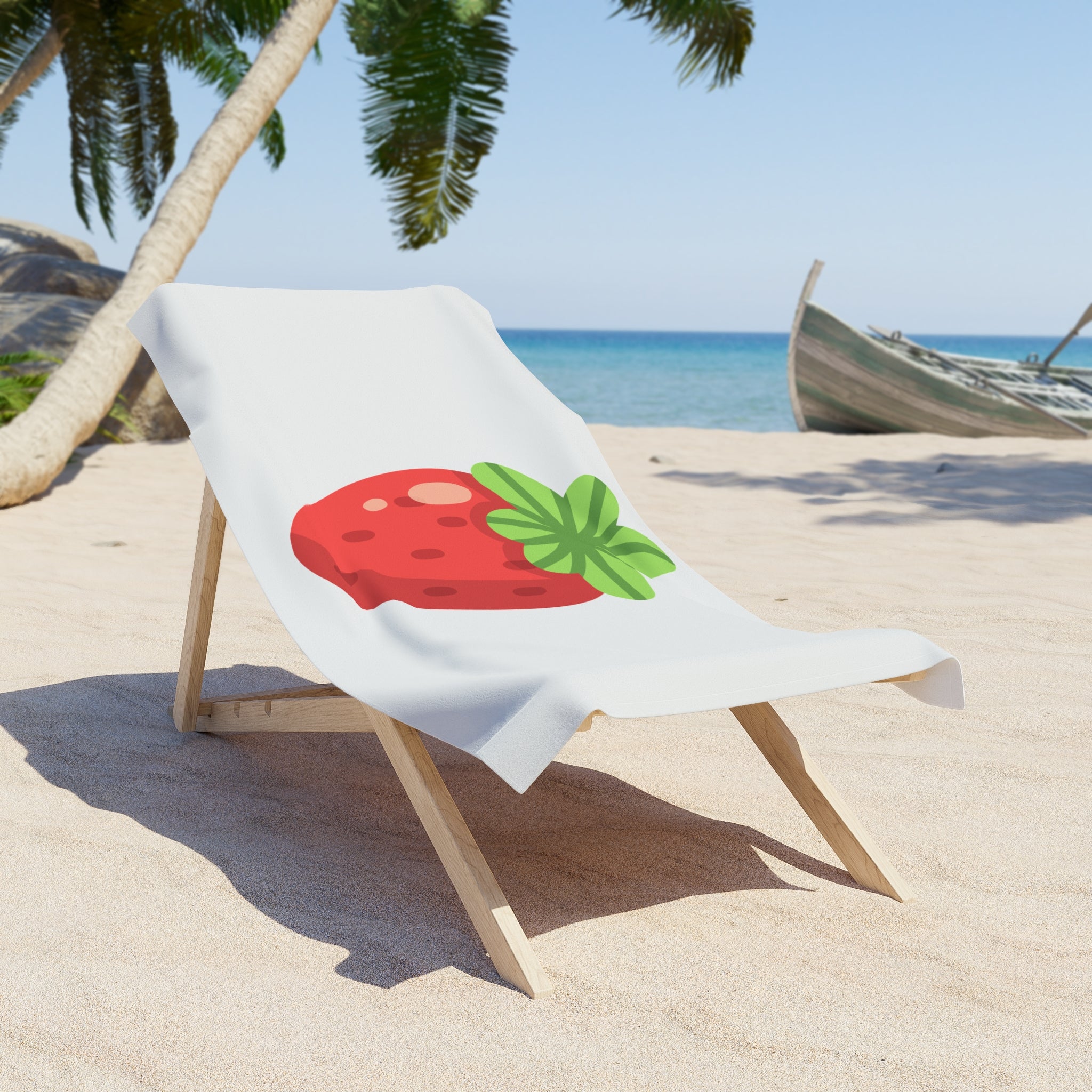Strawberry Beach Towel – Cute Fruit Summer Pool & Beach Towel