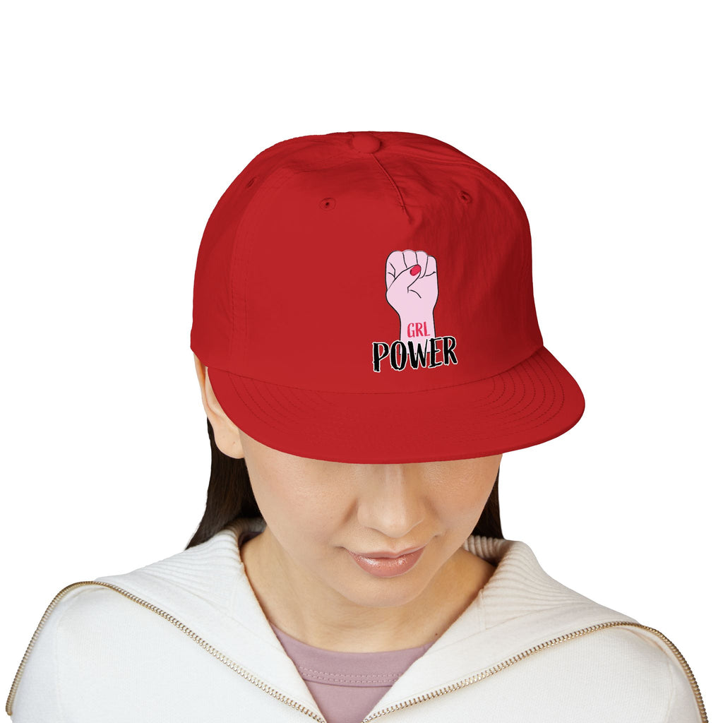 Surf Cap — "GRL POWER" Raised Fist Embroidered Surf Cap