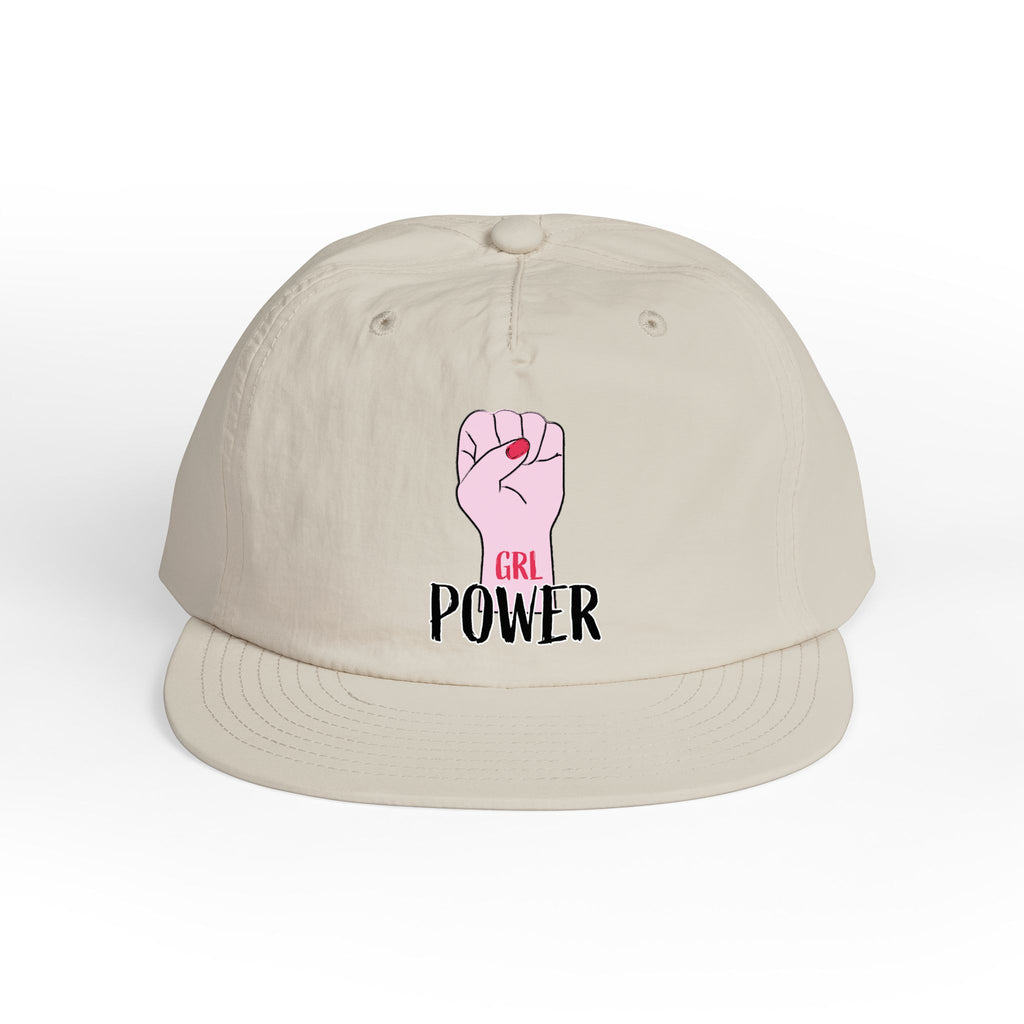 Surf Cap — "GRL POWER" Raised Fist Embroidered Surf Cap