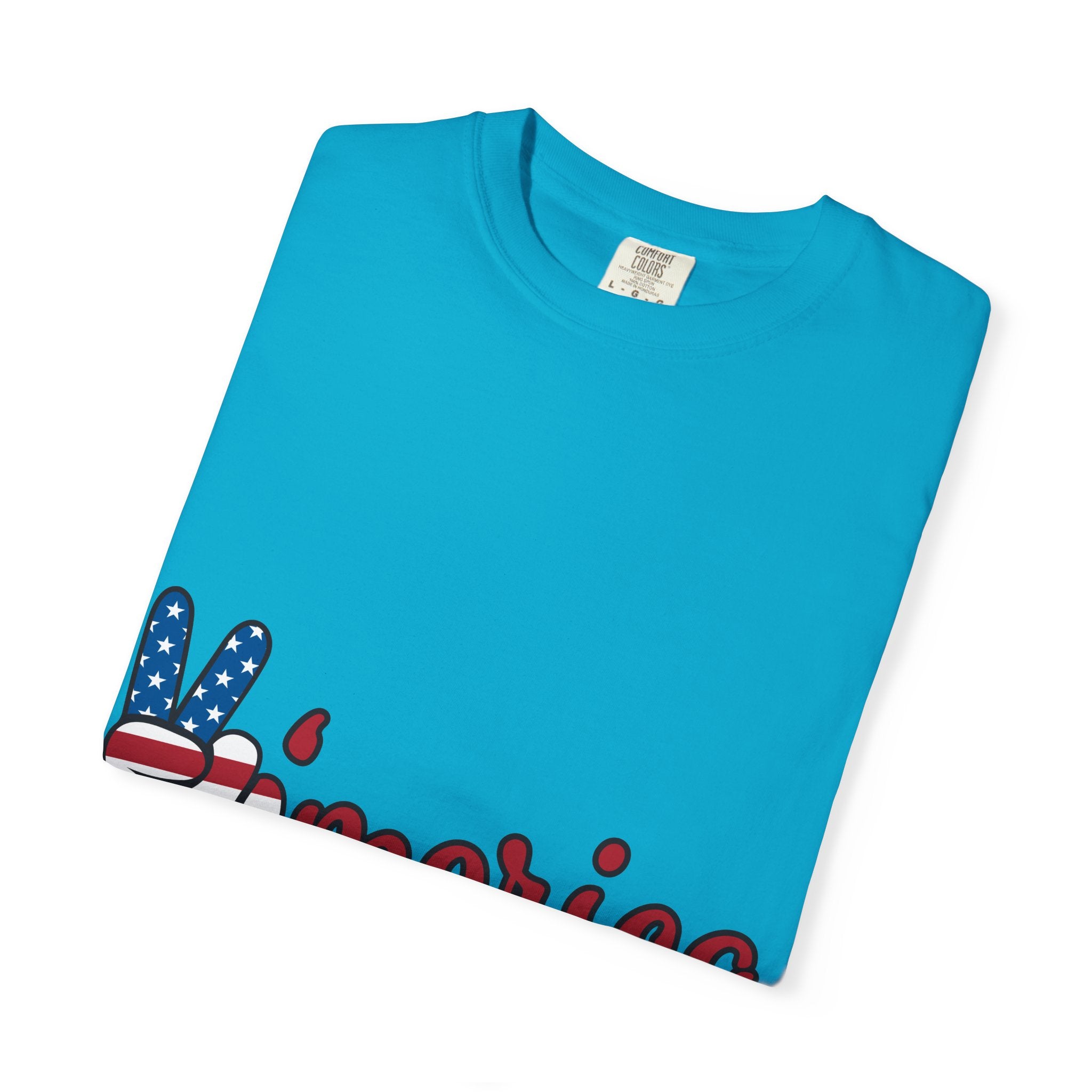 'Merica Peace Sign T-Shirt — Patriotic USA Flag Graphic Tee for 4th of July