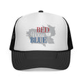 Trucker Cap — "Red Wine Blue" Patriotic Wine Lover Mesh Hat