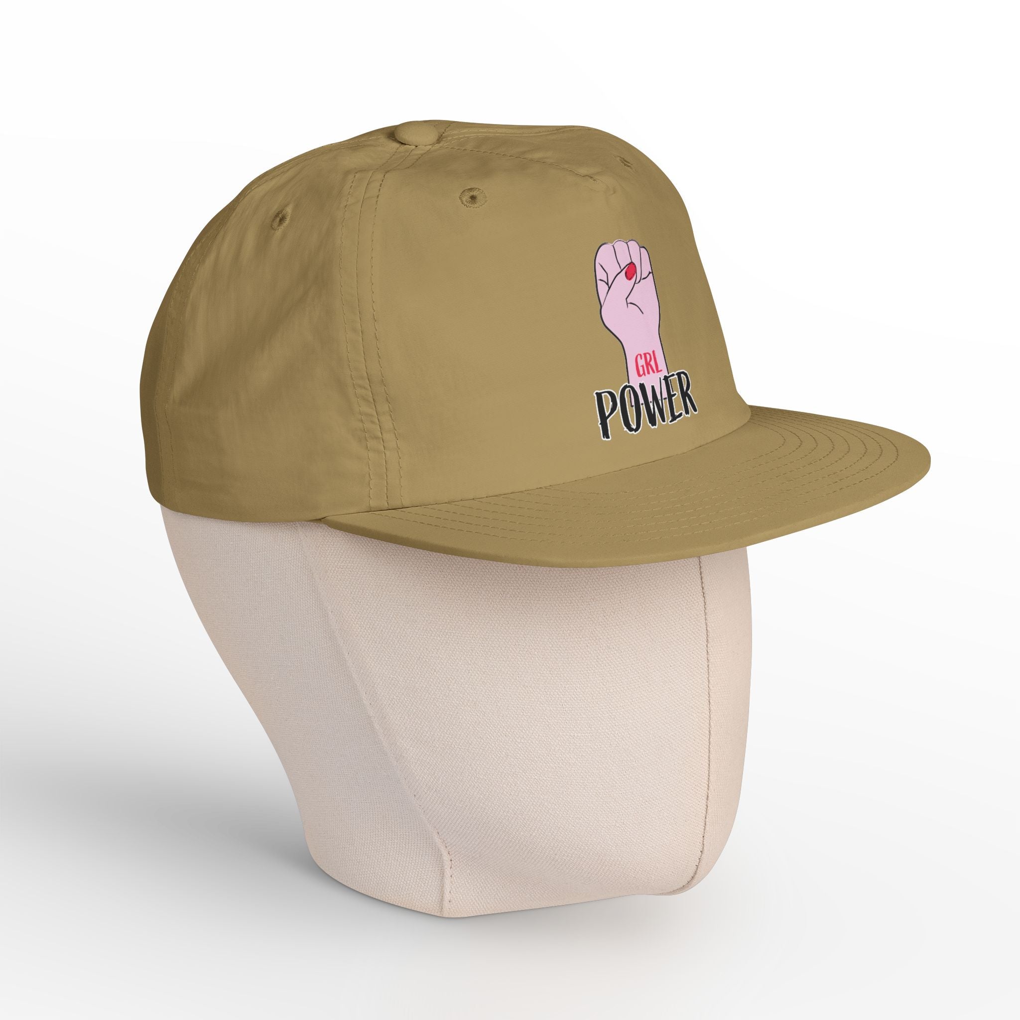 Surf Cap — "GRL POWER" Raised Fist Embroidered Surf Cap