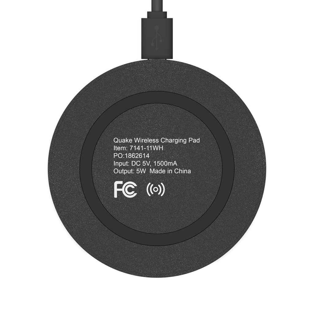 Wireless Charging Pad — Branded Quake Travel Logo Wireless Charger