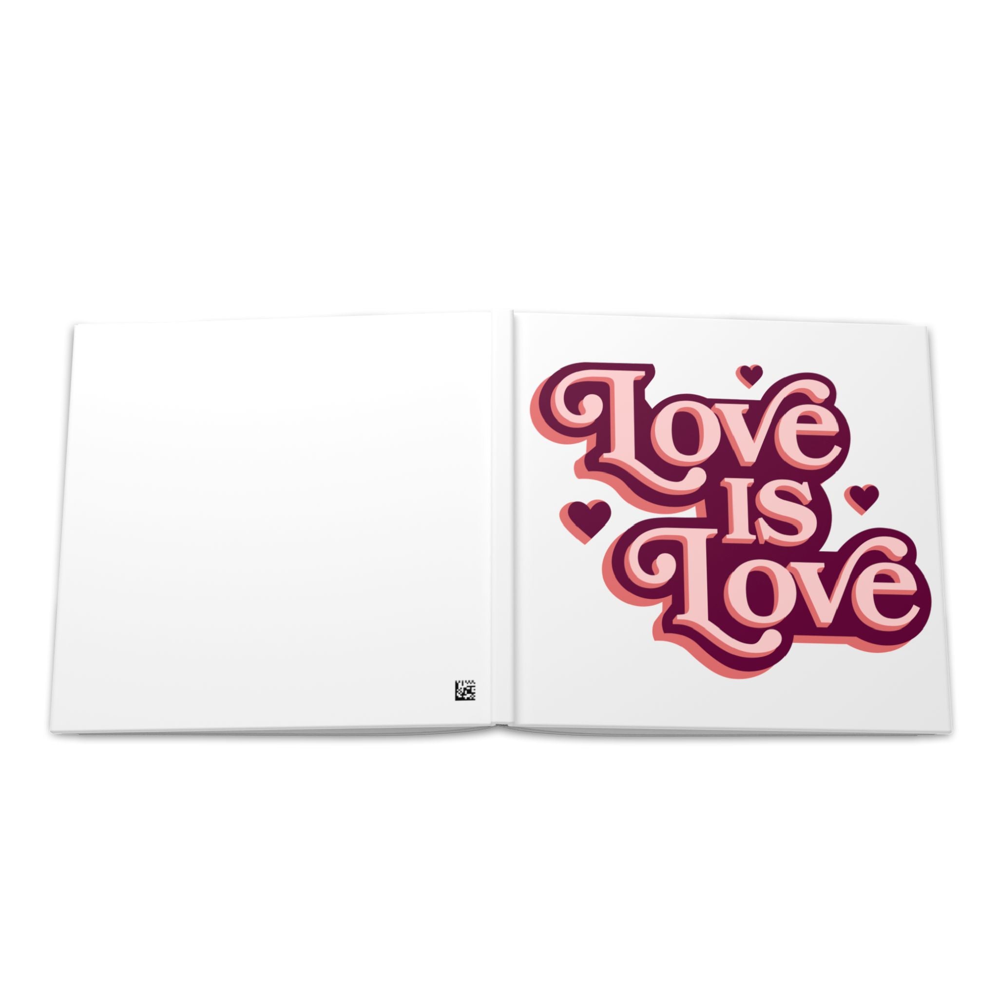 Love Is Love Hardcover Photo Book — Retro Pride Keepsake