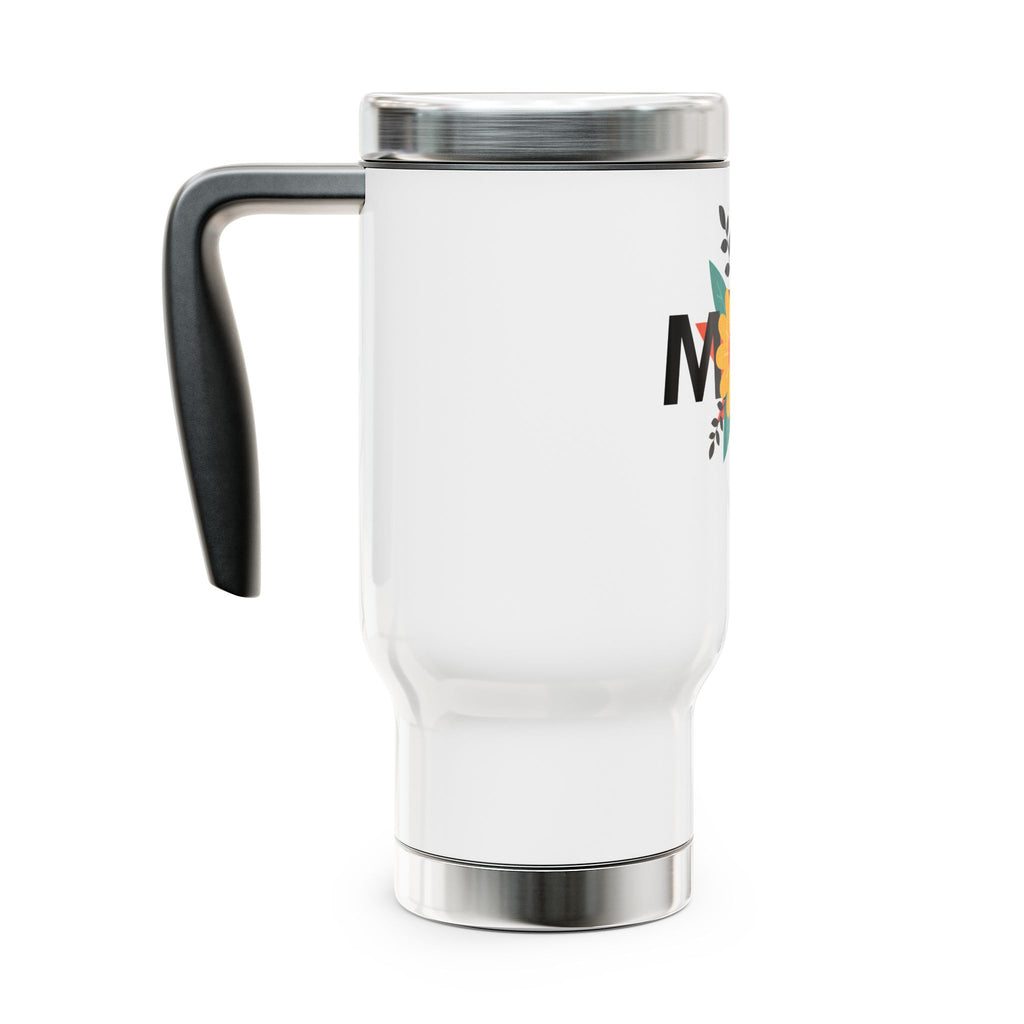 Mom Floral Travel Mug – 14oz Stainless Steel Insulated Coffee Tumbler