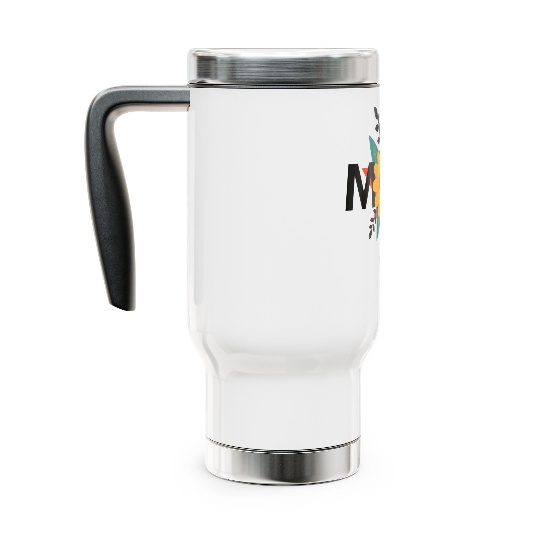 Mom Floral Travel Mug – 14oz Stainless Steel Insulated Coffee Tumbler