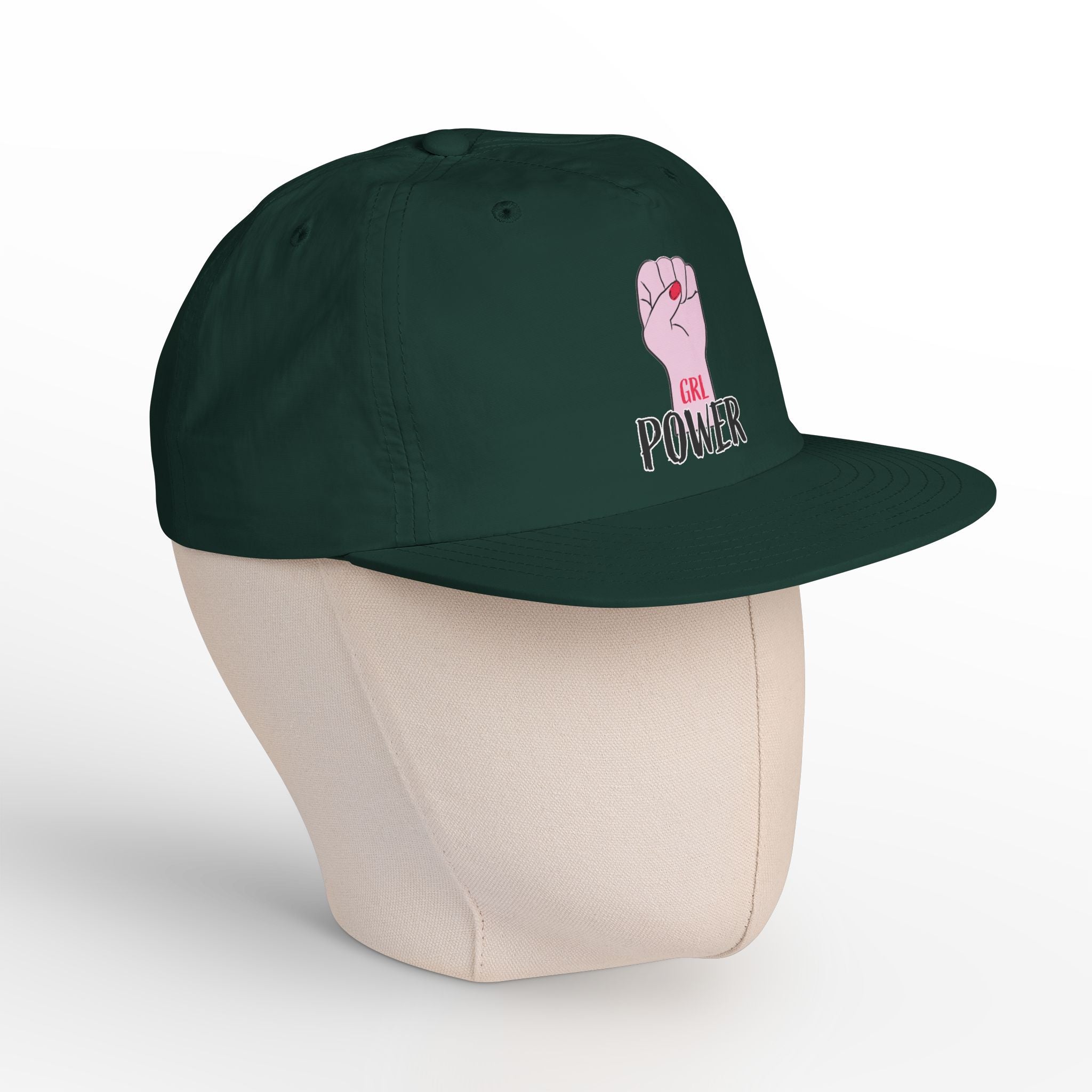 Surf Cap — "GRL POWER" Raised Fist Embroidered Surf Cap