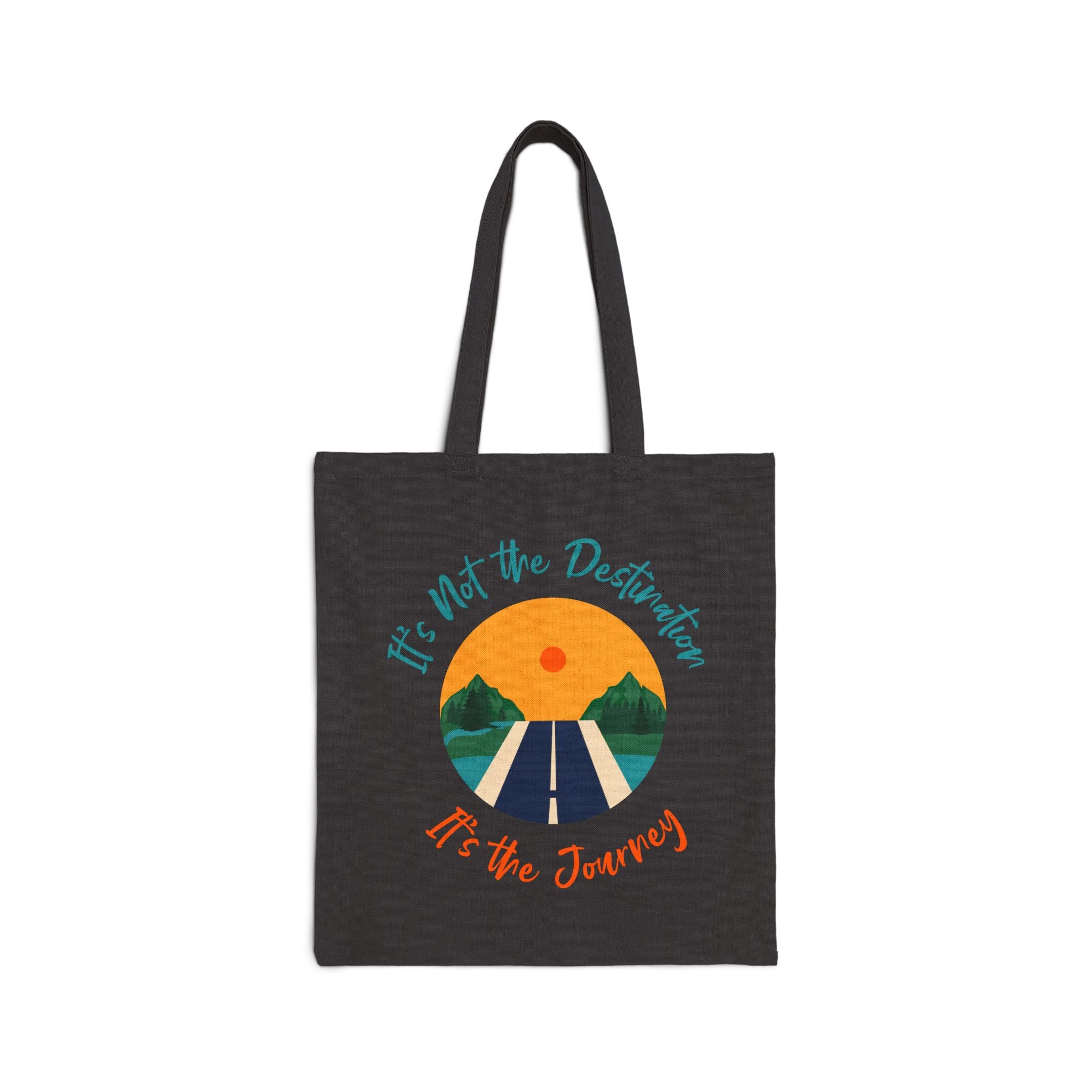 Journey Road Tote Bag – “It’s Not the Destination, It’s the Journey” Canvas Tote