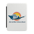 Travel-Themed Kindle Case — "Bev's & Mac's Travel Treasures" Logo