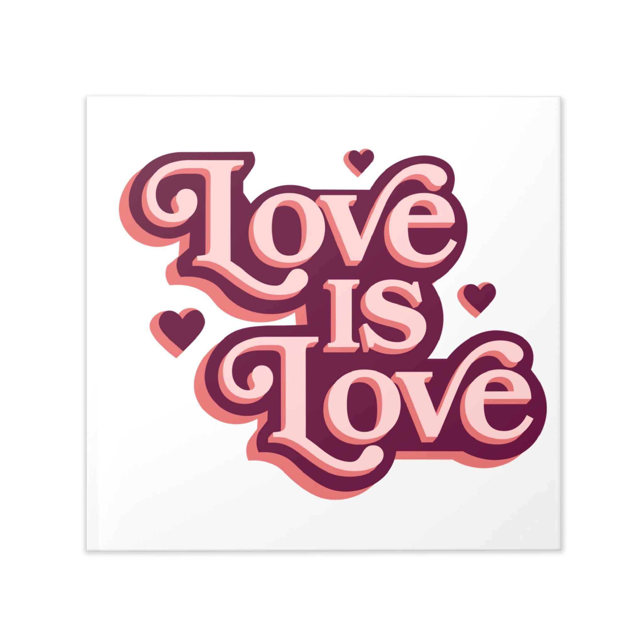 Love Is Love Hardcover Photo Book — Retro Pride Keepsake