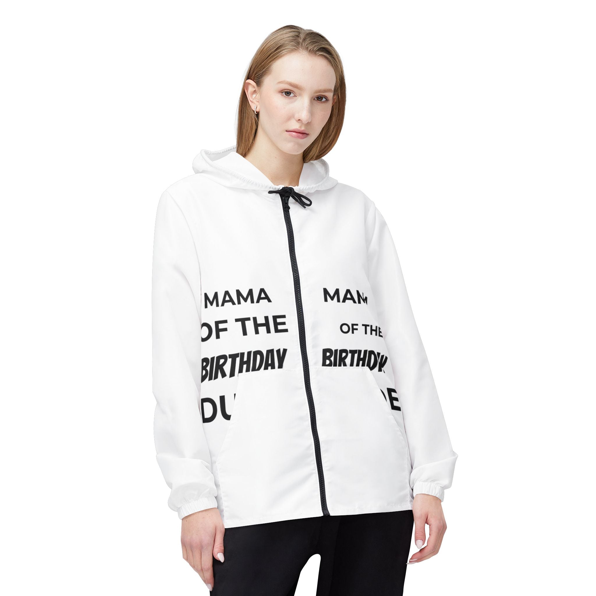 Mama of the Birthday Bride Windbreaker Jacket – Lightweight Celebration Hoodie