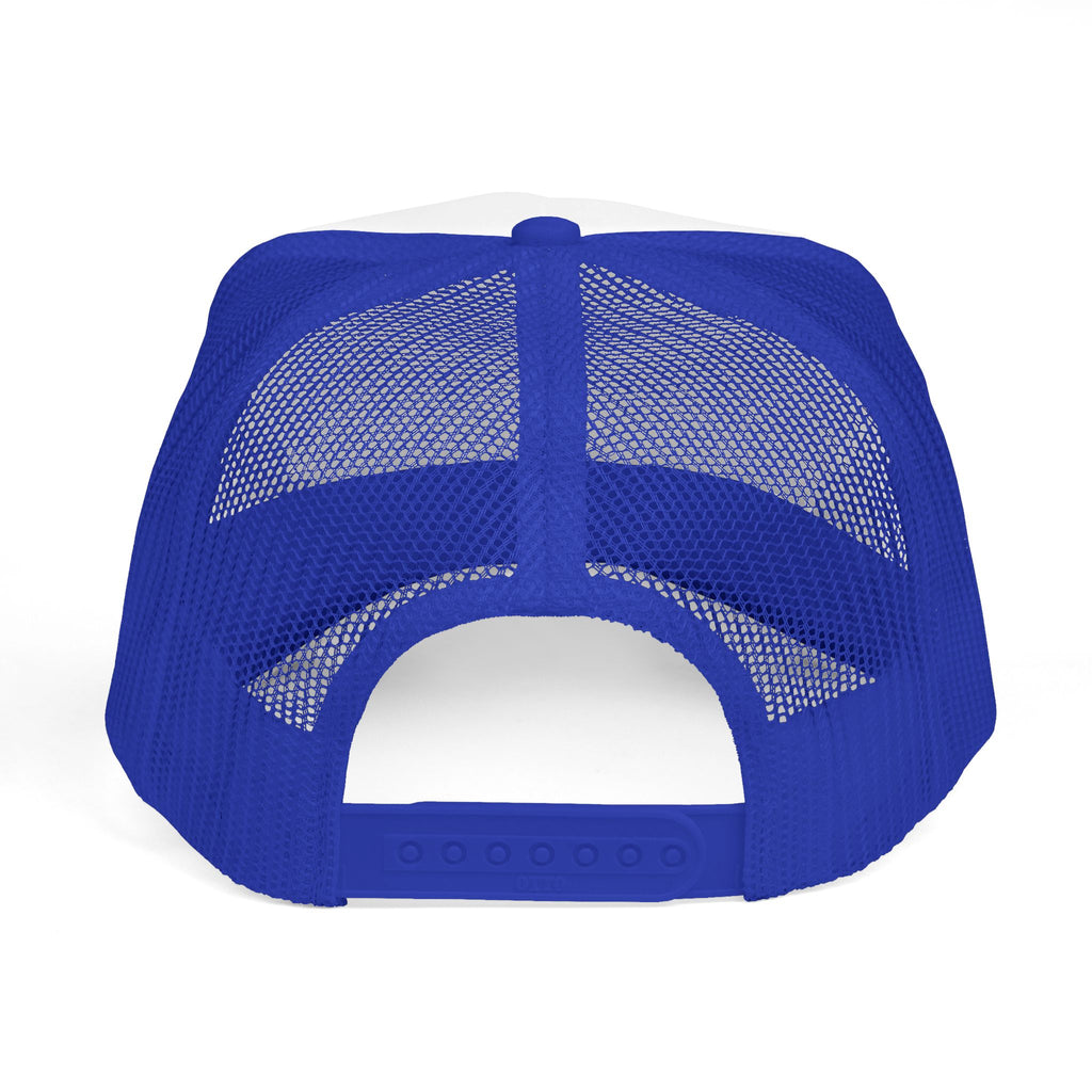 Trucker Cap — "Red Wine Blue" Patriotic Wine Lover Mesh Hat