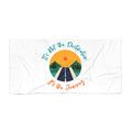 Beach Towel — "It's Not the Destination, It's the Journey" Sunset Road Design