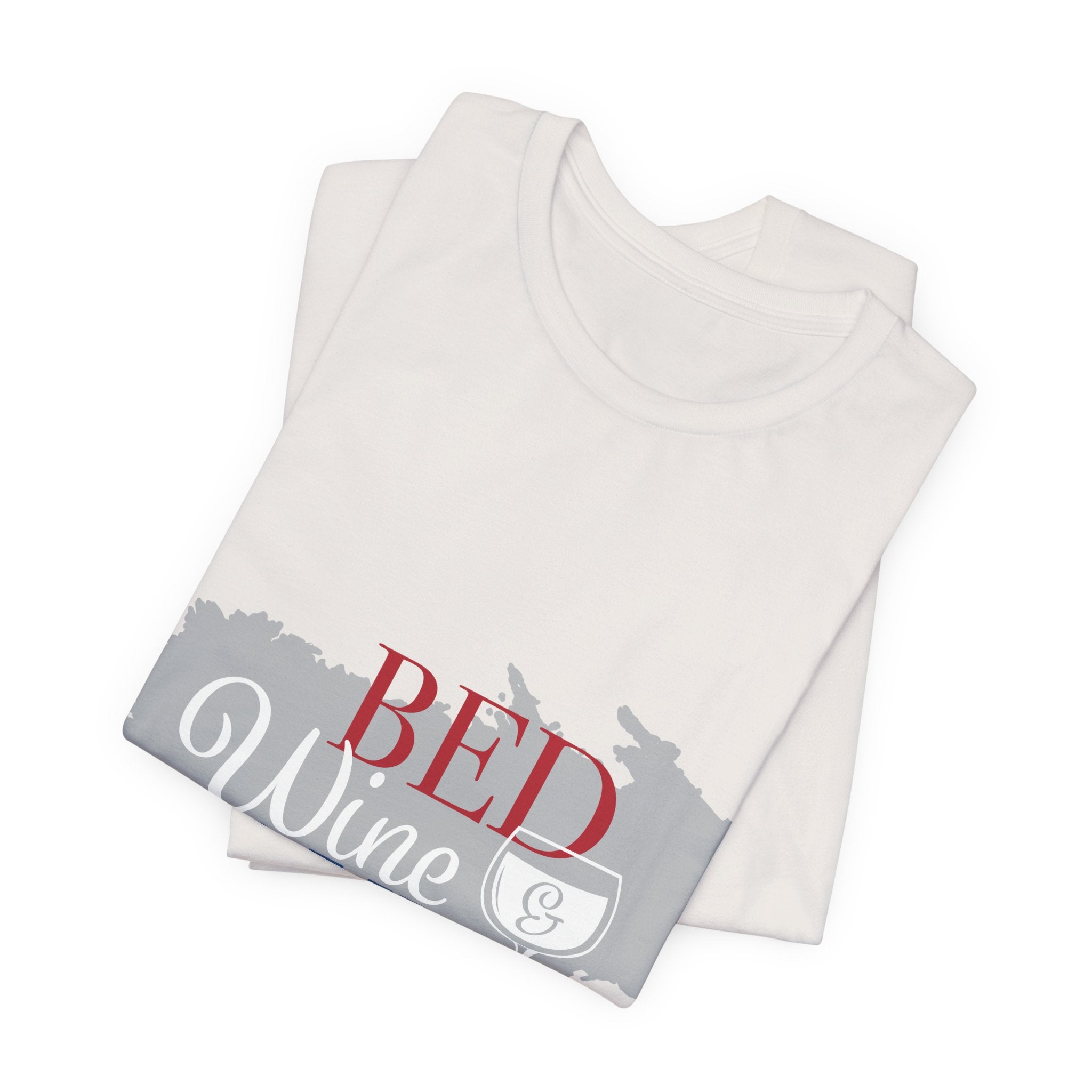 Bed Wine & Blue T-Shirt — Patriotic Red, White & Blue Wine Tee