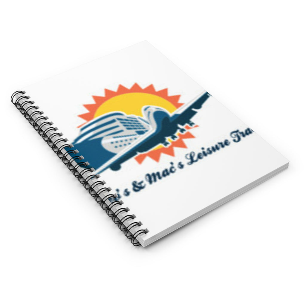 Travel Plane Spiral Notebook — Cruise & Flight Vacation Journal
