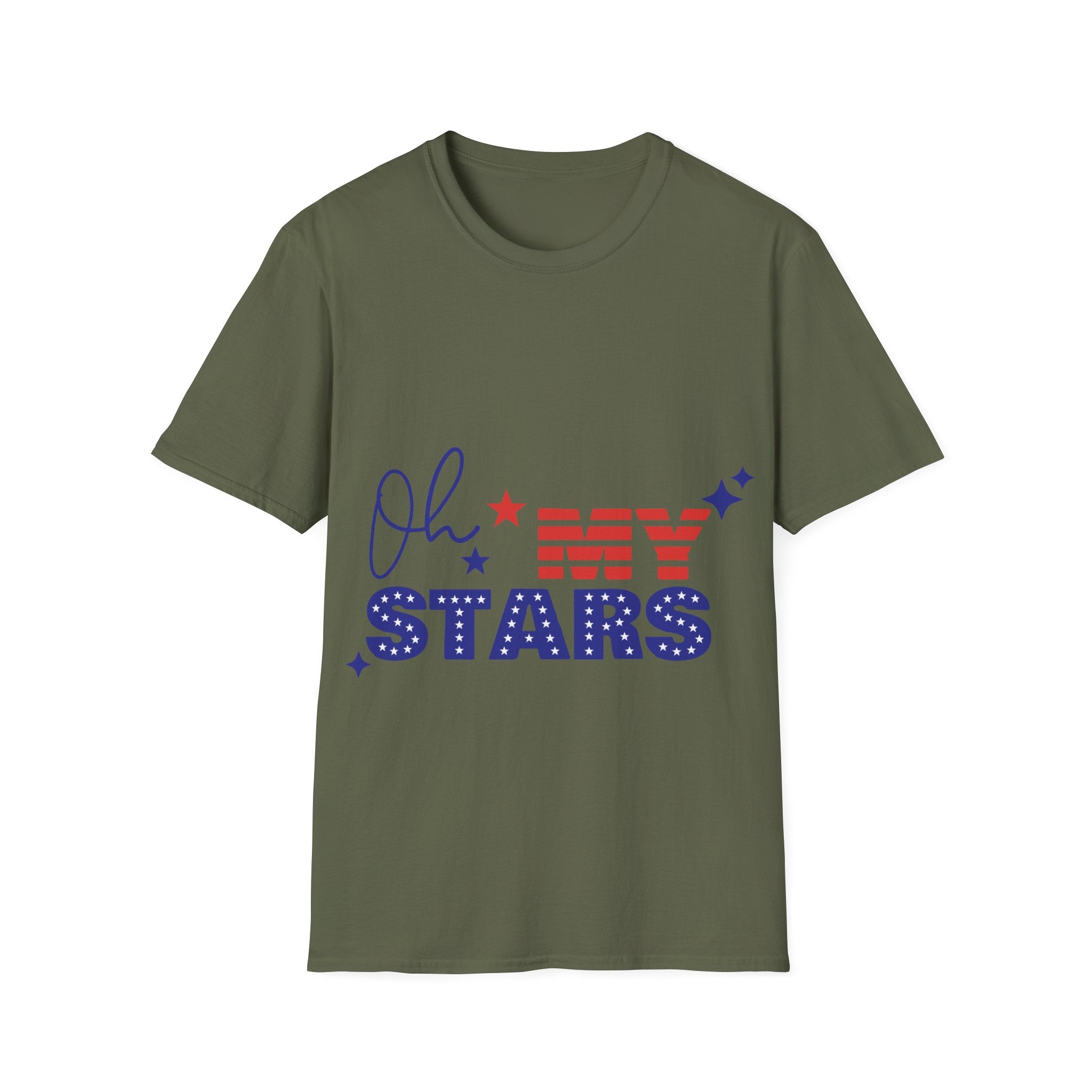 Oh My Stars Patriotic T-Shirt — Fourth of July USA Flag Design