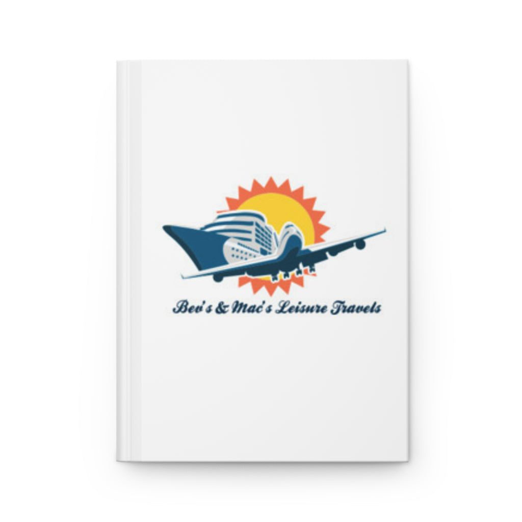 Travel Journal — "Bea's & Mac's Leisure Travels" Hardcover Notebook