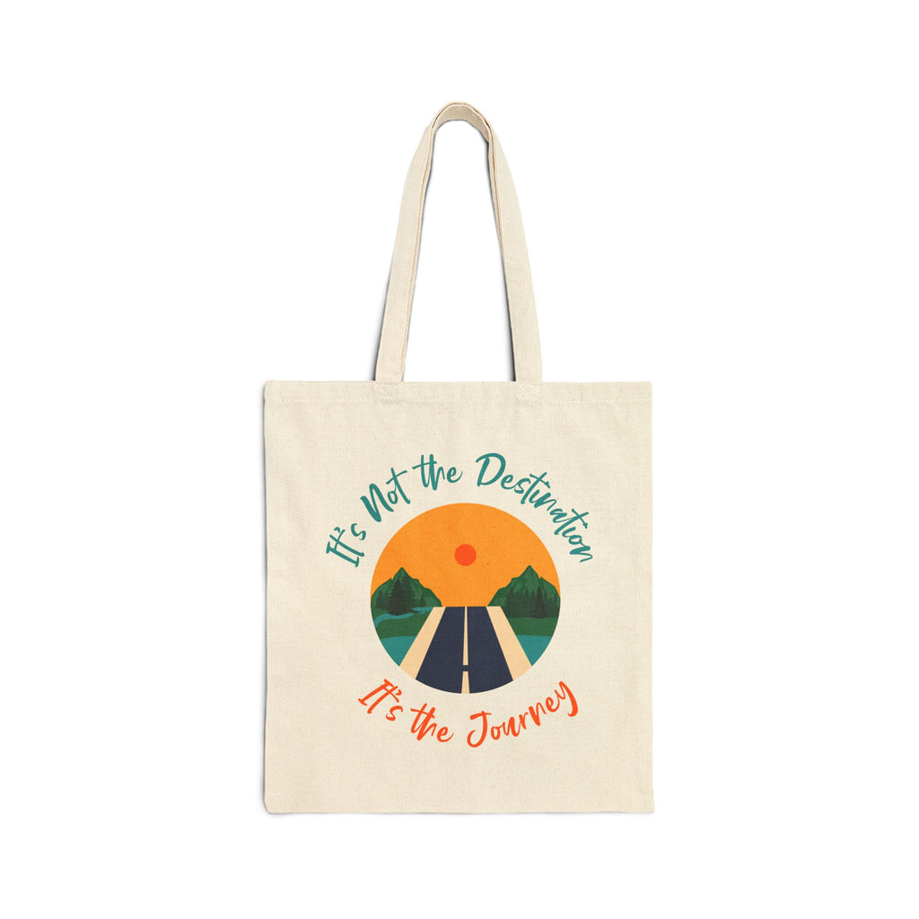 Journey Road Tote Bag – “It’s Not the Destination, It’s the Journey” Canvas Tote