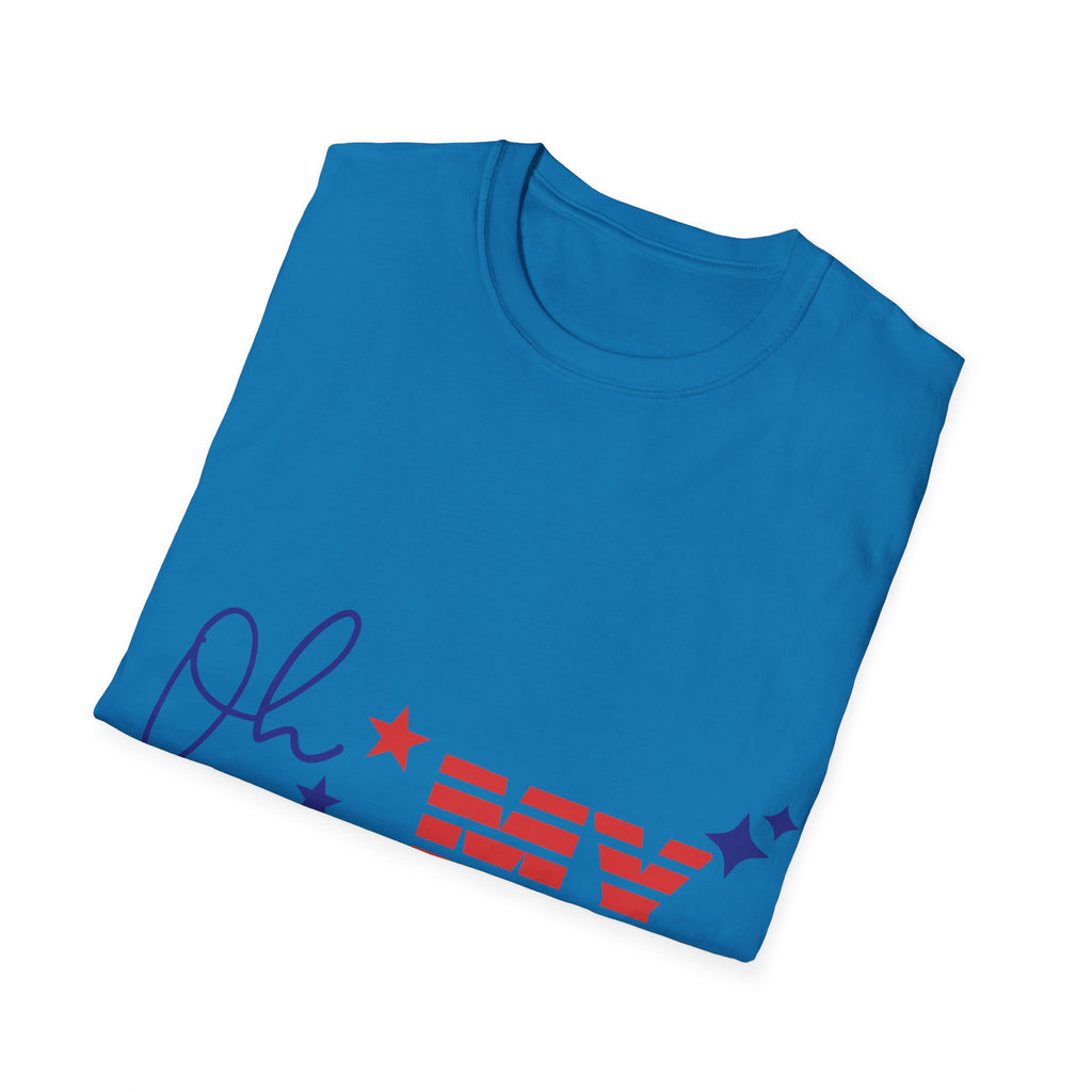Oh My Stars Patriotic T-Shirt — Fourth of July USA Flag Design