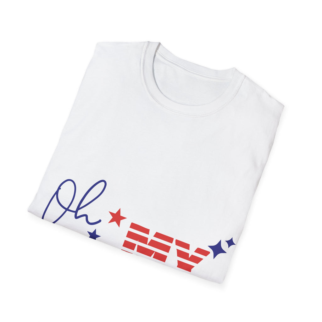 Oh My Stars Patriotic T-Shirt — Fourth of July USA Flag Design
